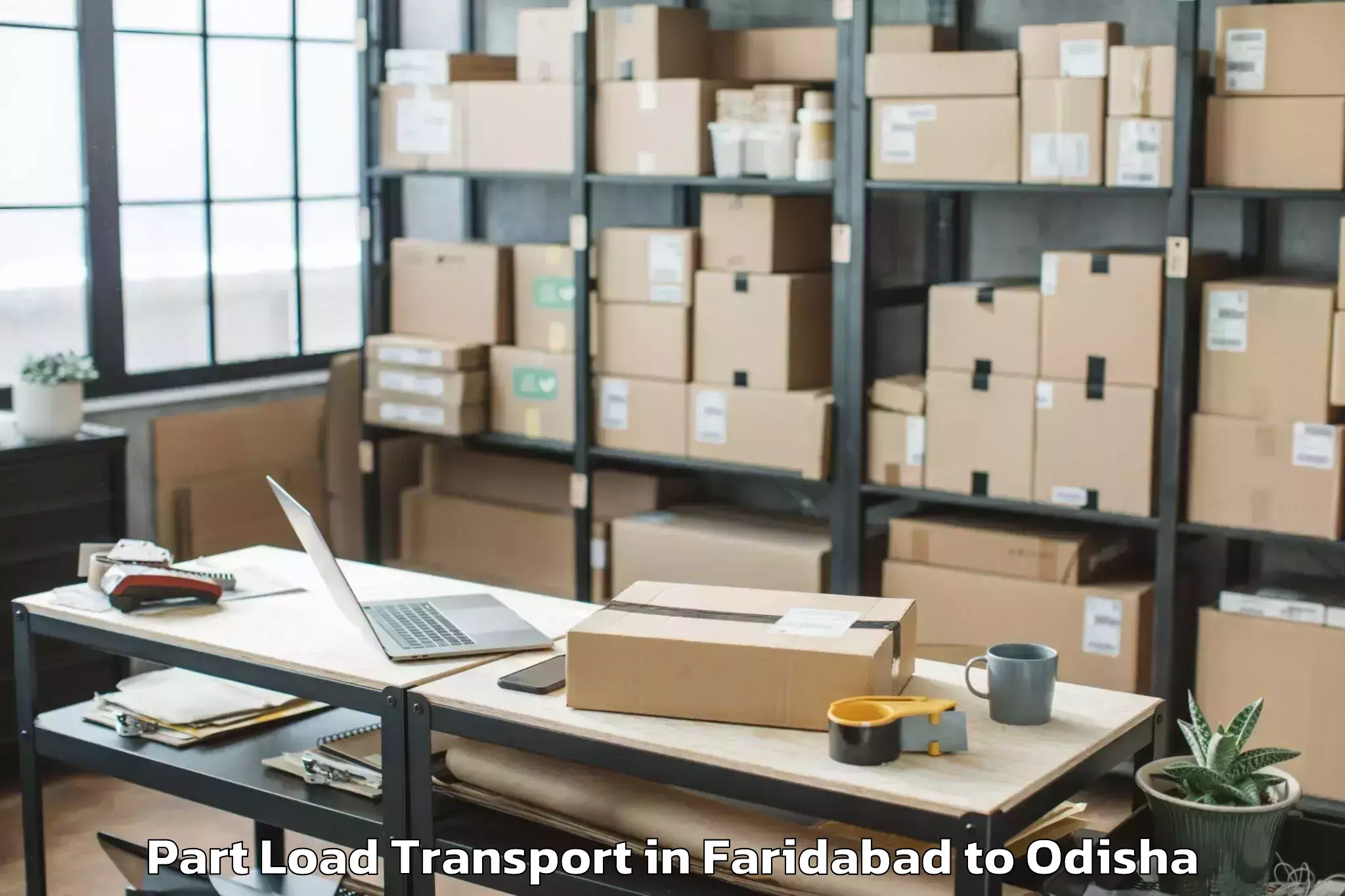 Top Faridabad to Paralakhemundi Part Load Transport Available